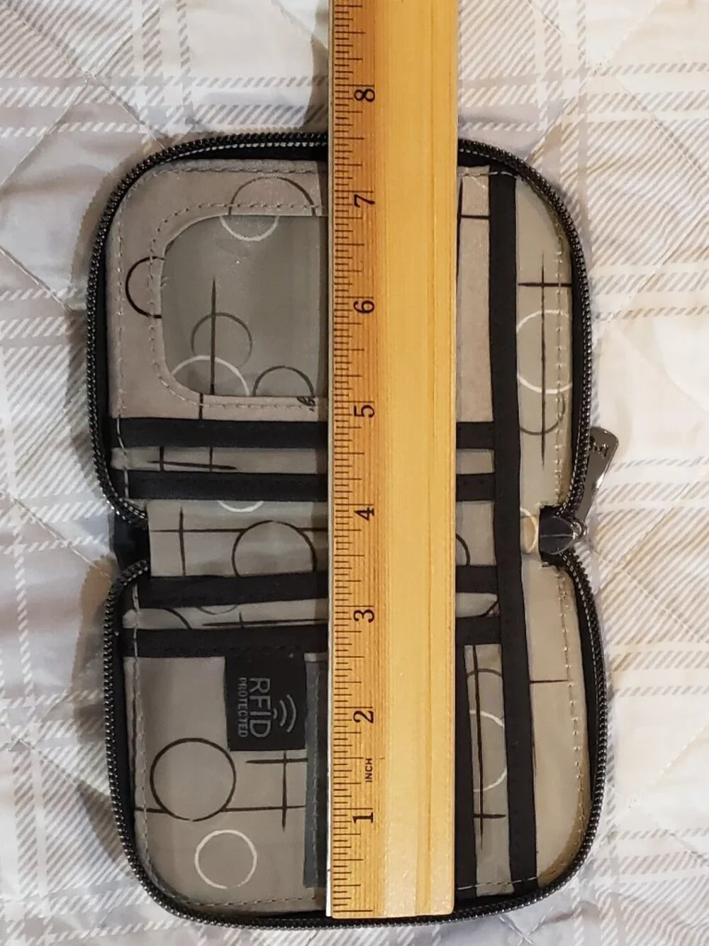 Lug Mini Handspring RFID Wallet in Black